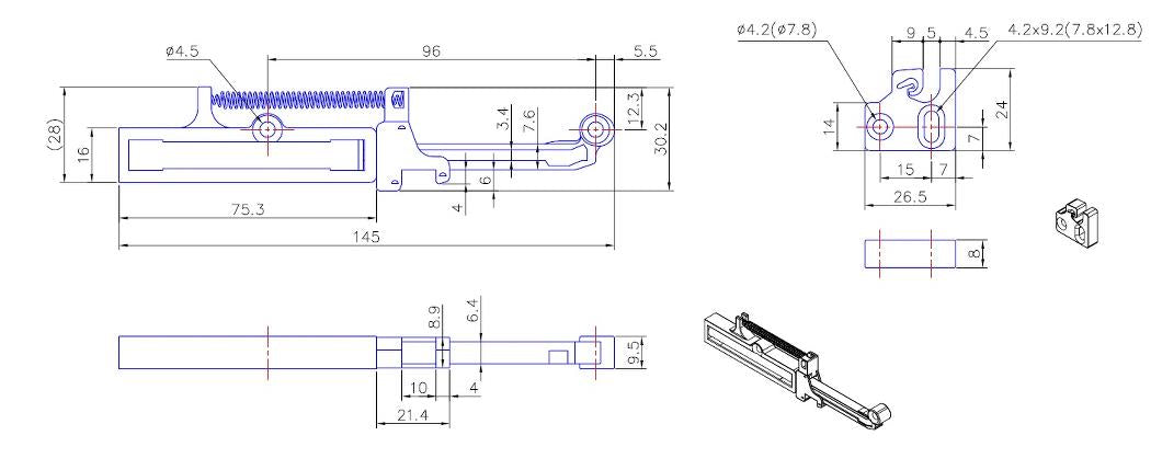 UMAXO® Soft-Close Drawer Damper, Self-Closing System | Guide Damper | Damper | Soft Close | Self-Closing System for Drawers and Sliding Doors | Self-Closing Drawers. Damper for Retrofitting 16.10.600 by SISO Denmark