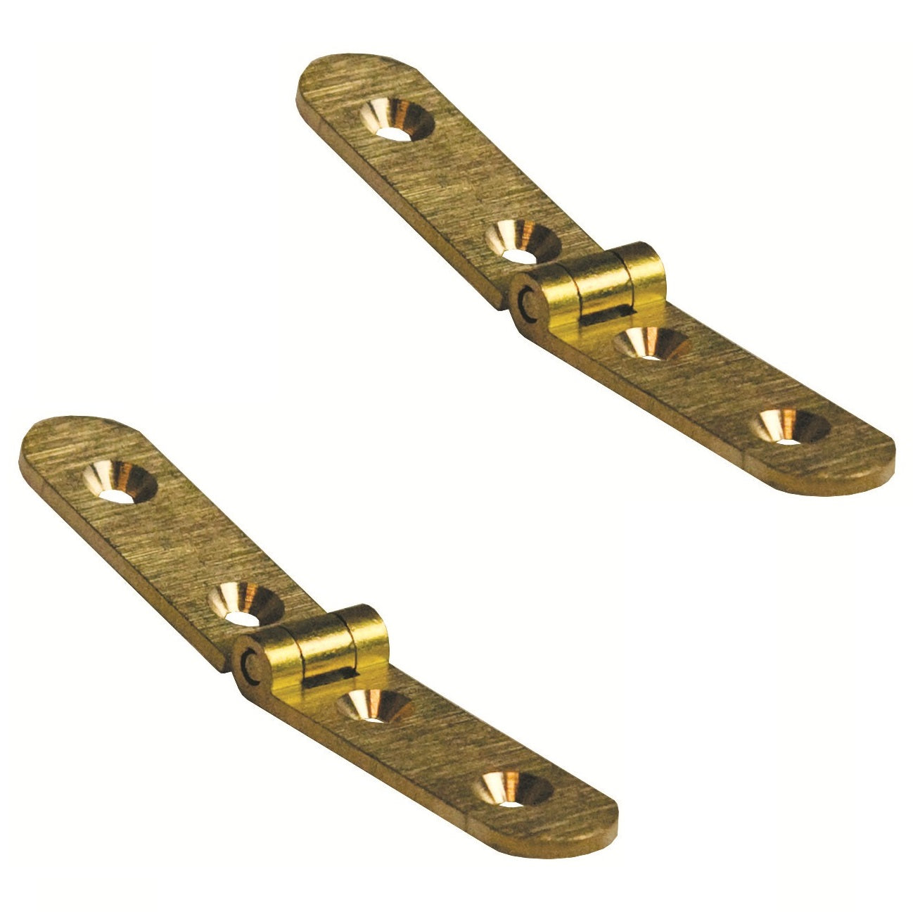 Set of 2 brass folding hinges for folding tables, furniture, etc. Furniture hinge, table hinge