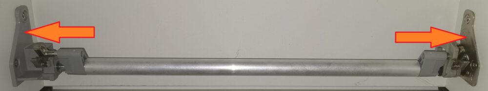 Locking unit set (left and right) for the guide rails GRASS Nova Pro Tipmatic Plus