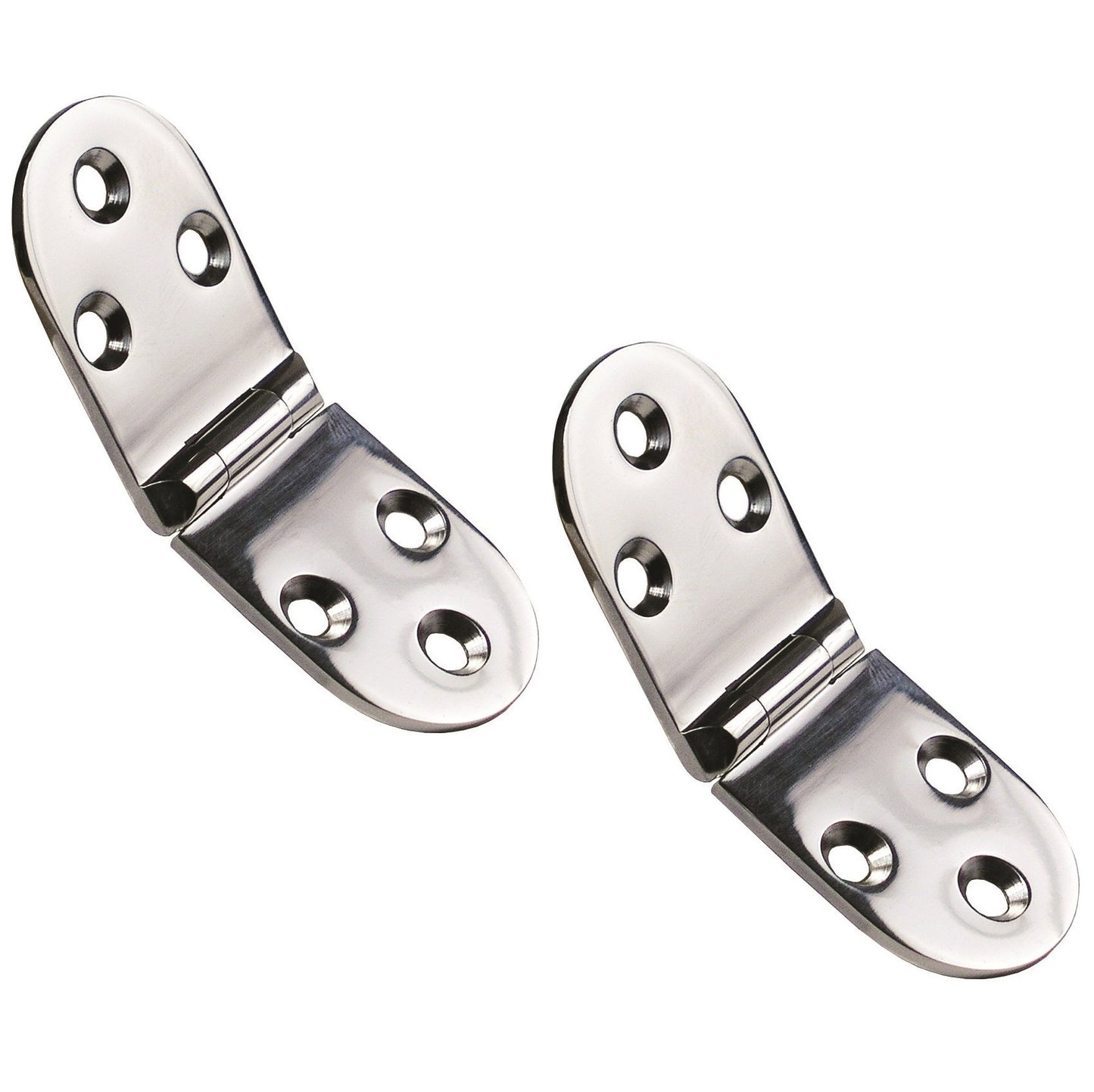 Set: 2 UMAXO® folding table hinges made of V4A (SUS316) stainless steel for folding tables. Furniture hinge, table hinge S.FH.3080.2SS
