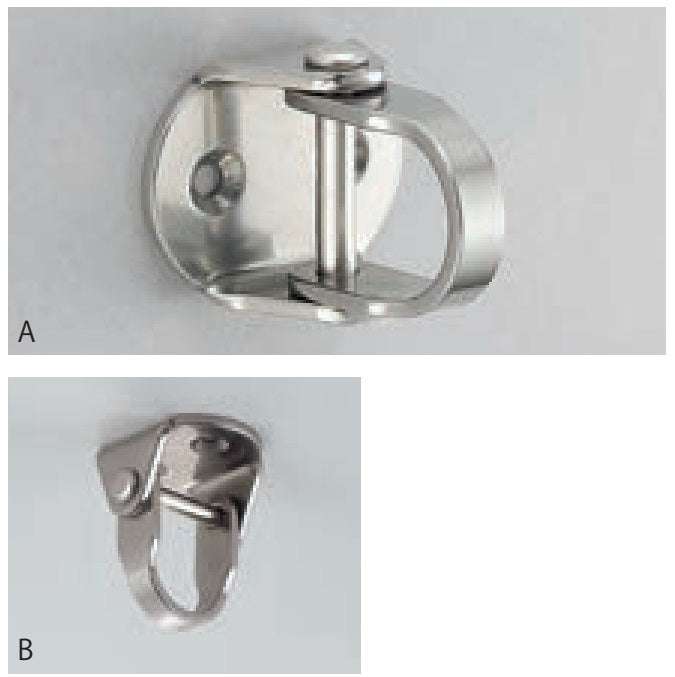 Stainless steel swivel hook for wall and ceiling mounting RF-D35 from Sugatsune LAMP® / Japan
