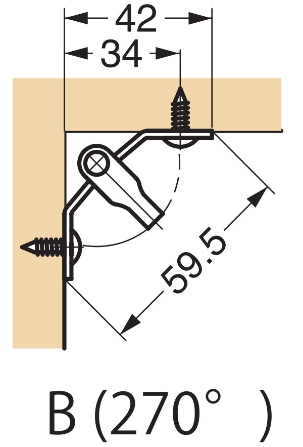 Flexibler schwenkbarer Edelstahl-Haken für ebene Fläche, Ecke oder Kante. DZ-270 von Sugatsune LAMP® / Japan