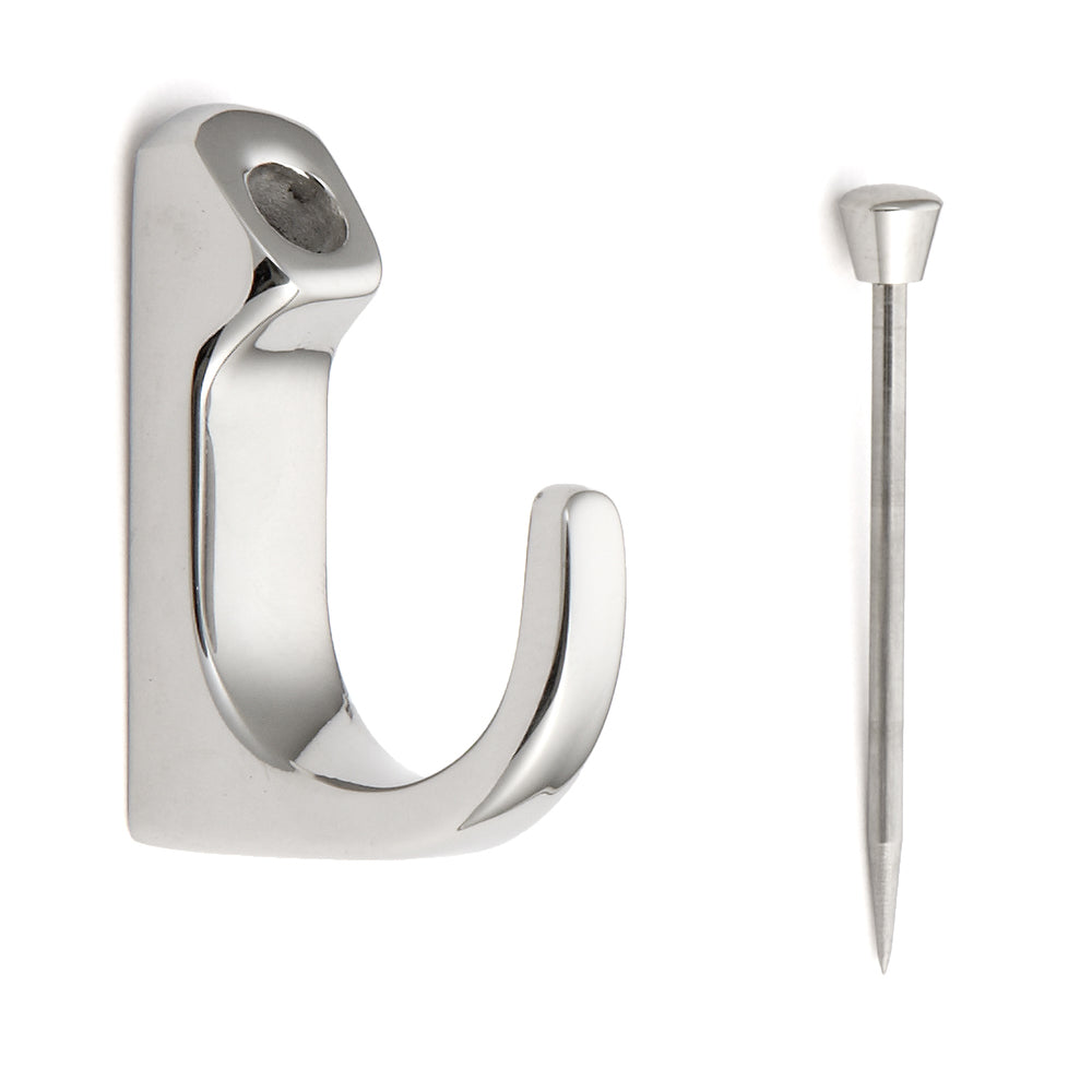 High-quality stainless steel hooks for quick, tool-free installation on plasterboard or drywall. Stainless steel hooks PF-22 and PF-30 from Sugatsune / LAMP® (Japan)