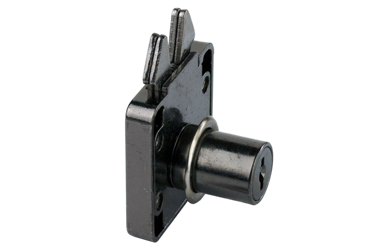 Serrure à visser pour volet roulant de haute qualité, surface : anodisée noire, modèle : verrouillage différent, 14.01.410-0 pour volets roulants, portes de meubles coulissantes