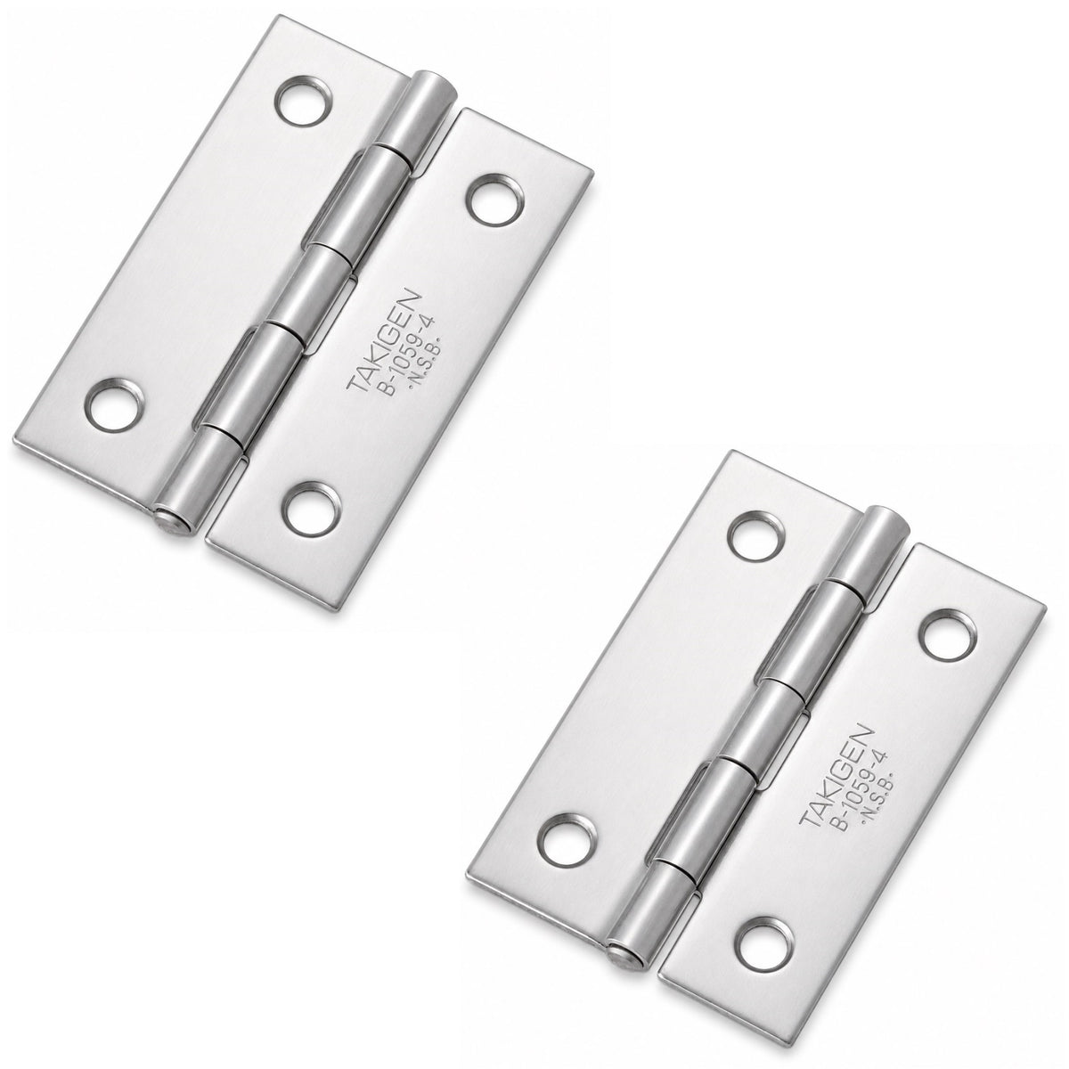 2 Stück hochwertiges Aufschraubscharnier, B-1059-4, Größe: 51 mm, von TAKIGEN, Tragkraft: 6,7 kg (15 lbs). Produktbild
