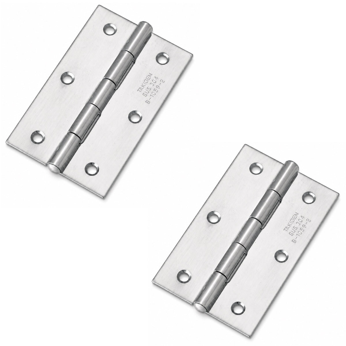 2 Stück hochwertiges Aufschraubscharnier, B-1059-2, Größe: 76 mm, von TAKIGEN, Tragkraft: 10 kg (22 lbs). Produktbild
