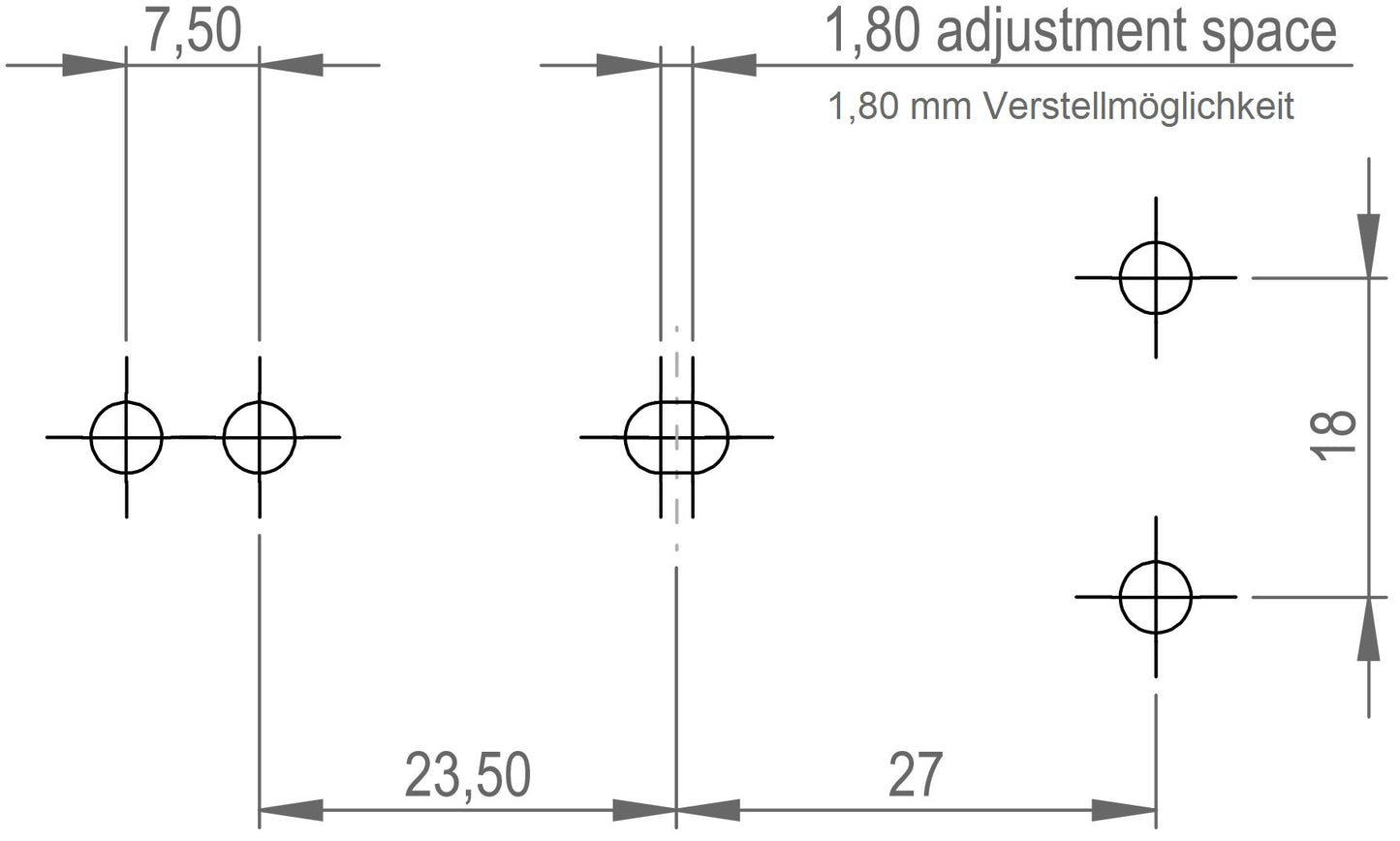 4 Stück Ausziehtischspannverschluss aus Stahl, verzinkt, einstellbar, mit zwei Lagesicherungen, 70 mm (2,8″) 24.03.003-6. Spannverschluss Catch #22 aus Stahl, verzinkt, für Ausziehtisch, Kiste, Instrumentenkoffer, Arbeitsplatte, von SISO Denmark