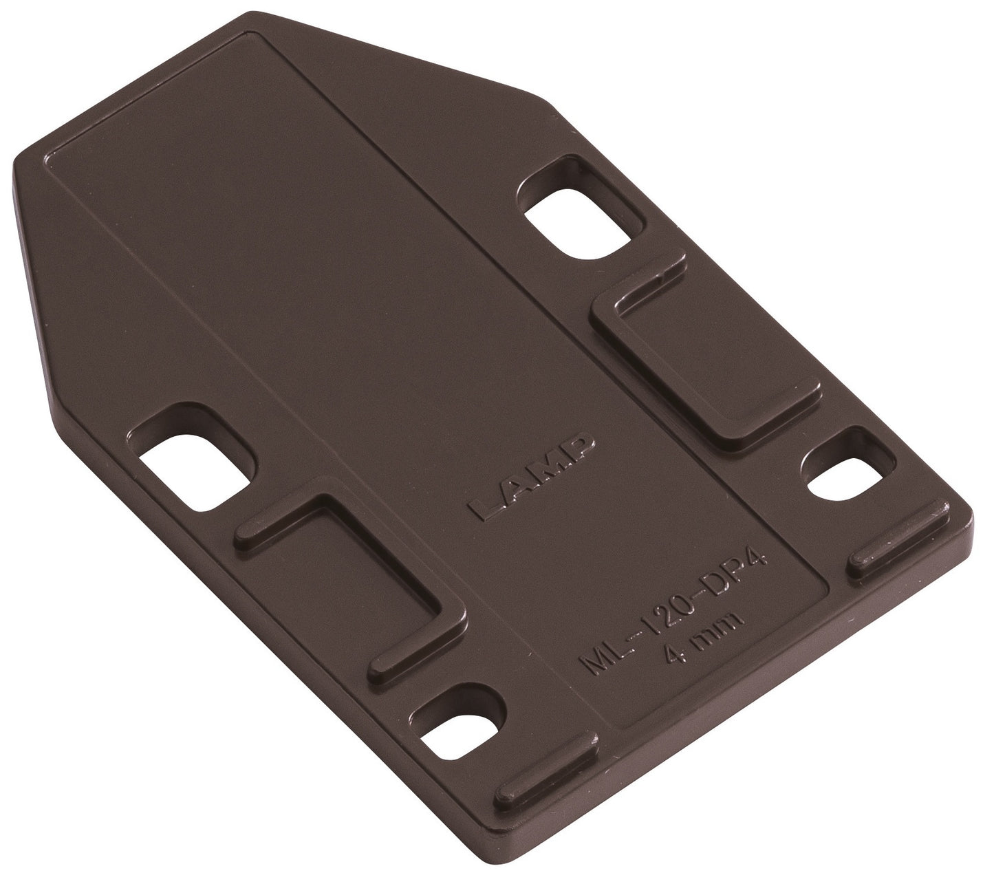 4 Stück Distanzplatte, aus Polyacetal, braun, 70 mm (2-3/4″), ML-120-DP4-BR für Magnet-Druckschnäpper ML-120BR, ML-120W und ML-120BL von Sugatsune
