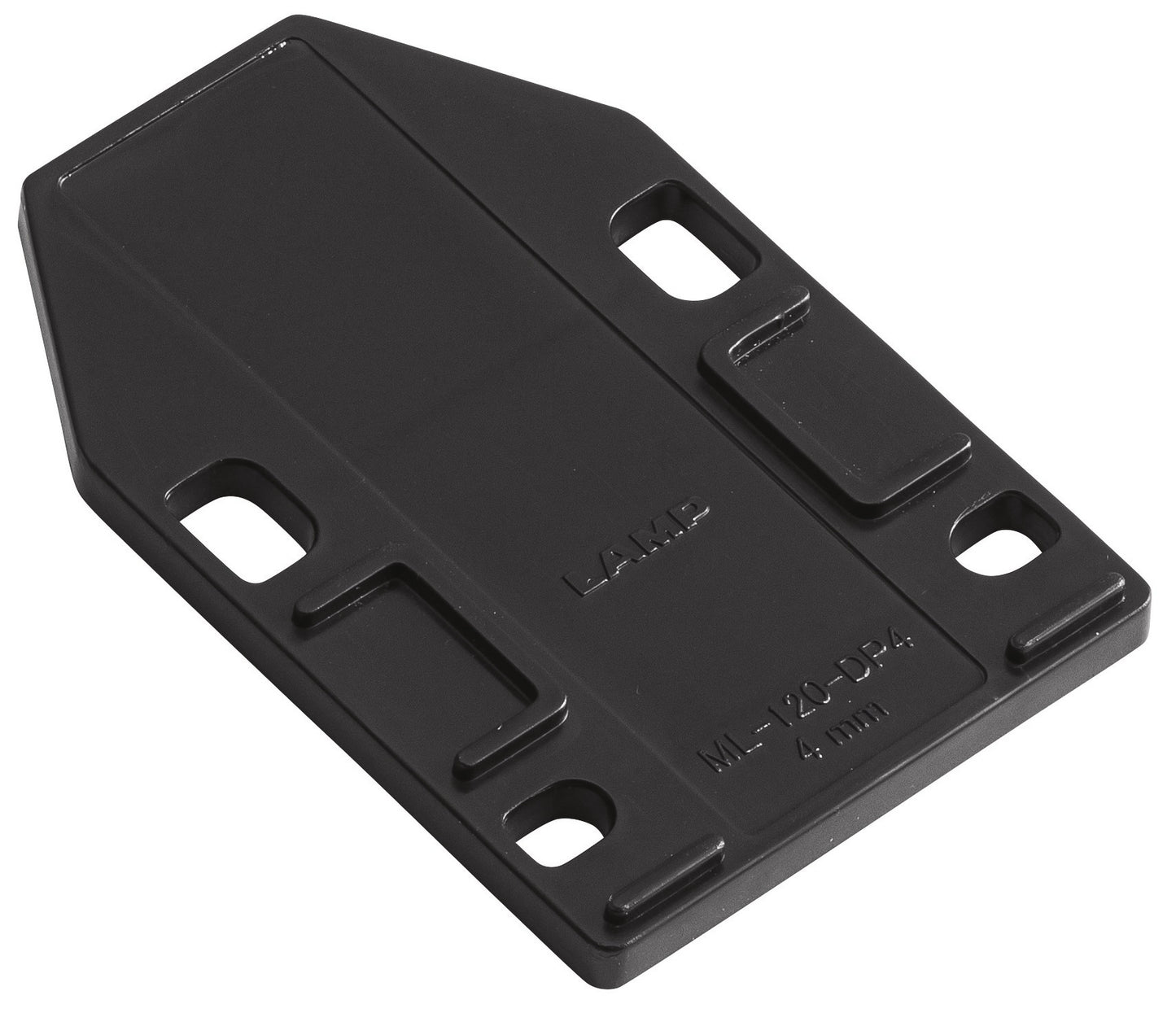 4 Stück Distanzplatte, aus Polyacetal, schwarz, 70 mm (2-3/4″), ML-120-DP4-BL für Magnet-Druckschnäpper ML-120BR, ML-120W und ML-120BL von Sugatsune