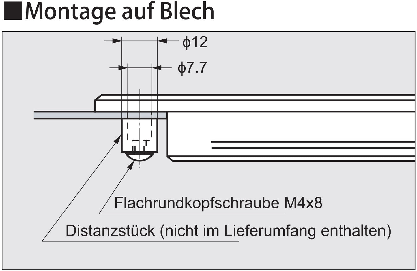 2 Stück Distanzstück aus Stahl, Oberfläche: verzinkt, 10,5 mm (0,5″) BSP-8. Blechbefestigung BSP-8 für Griffmuschel Sugatsune SD-160WB, Griffmuschel Sugatsune SD-160CR , von Sugatsune / LAMP® (Japan)