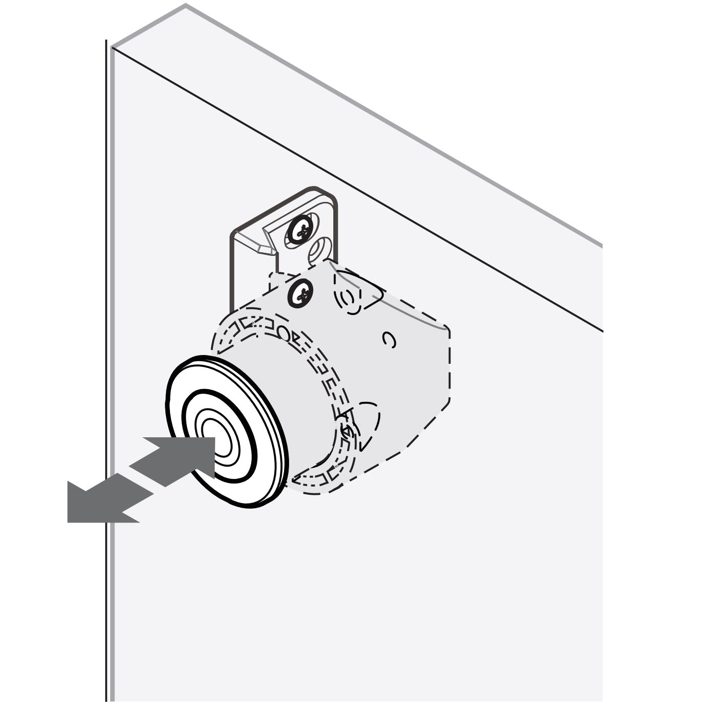 High-quality snap fastener with handle function, made of ABS, surface: white, PKL-07SW and PKLSW. Particularly lightweight snap fastener for caravans, yachts, private aircraft, caravans, boats, and much more, from Sugatsune / LAMP® (Japan).