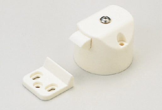 High-quality snap fastener with handle function, made of zinc alloy (ZDC), surface: gold-colored, glossy polished, version: left, PKL05LGA and PKLW. Solid snap fastener for yachts and much more, from Sugatsune / LAMP® (Japan)
