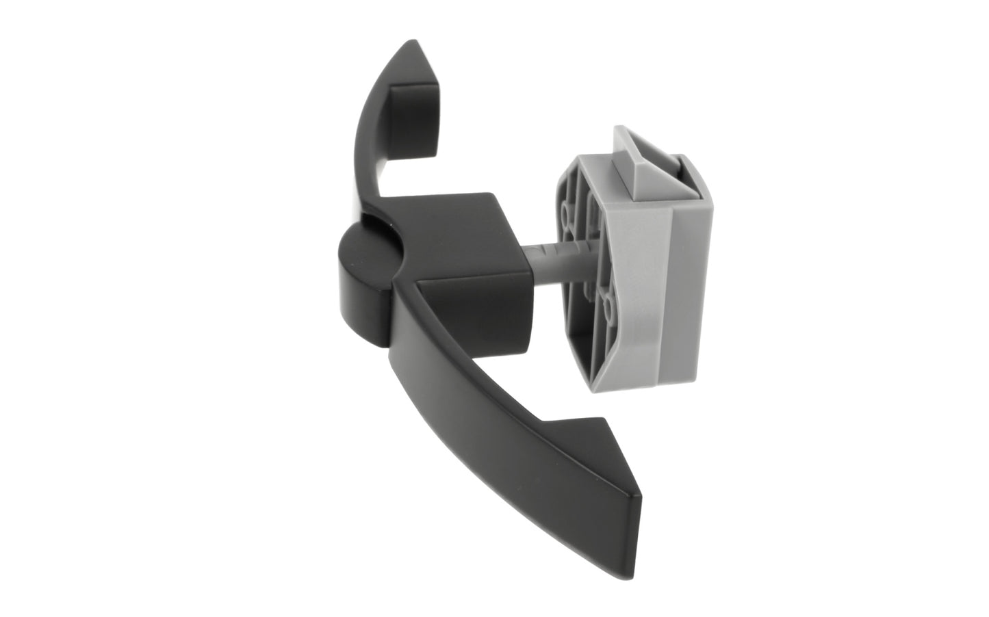 High-quality push-button handle, made of Zamak, surface: black, 14.03.071-0 for yachts, caravans, private jets