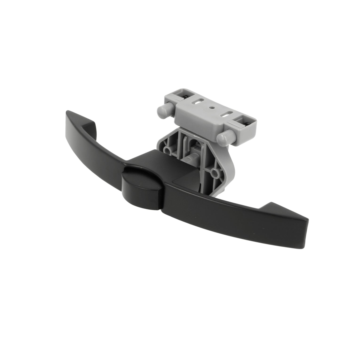 High-quality push-button handle, made of Zamak, surface: black, 14.03.071-0 for yachts, caravans, private jets