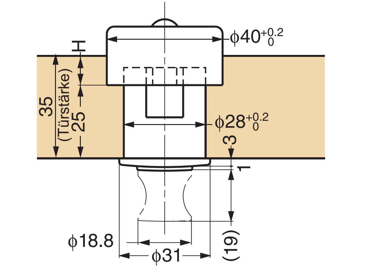 Hochwertiger Druckknopfgriff aus Zinklegierung, Oberfläche: Schwarznickel PK03BN. Hochwertiger massiver und eleganter Pushlock aus ZDC für Schublade, Wohnmobilmöbel, Boote, Privatflugzeuge und viel mehr, von Sugatsune / LAMP® (Japan)