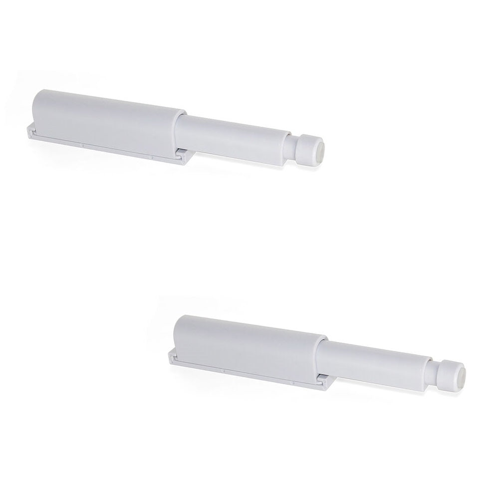 2 elegant push-button catches, surface: grey, 62 mm (2-7/16″), design: non-magnetic, 2033821 for furniture doors, cabinet doors, flaps