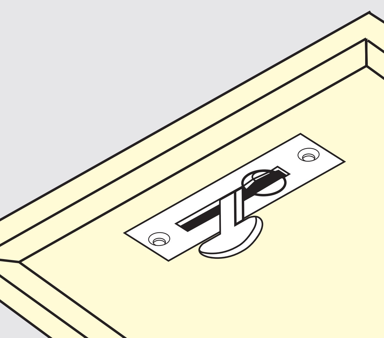 Edelstahl-Klappgriff SUS304, 90 mm (3,6″) ST-90. Edelstahl-Klappgriff aus rostfreiem Edelstahl V2A, satiniert matt, für Deckentür, Revisionsklappe, feuchte Umgebung, Schiff, Caravan von Sugatsune / LAMP® (Japan)