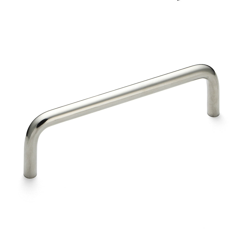 Stainless steel door handle V2A (SUS304), 200 mm (7.9") H-42-C-5. High-quality stainless steel door handle made of V2A (SUS304), glossy polished, for humid environments, ships, food processing, and medical applications from Sugatsune / LAMP® (Japan).