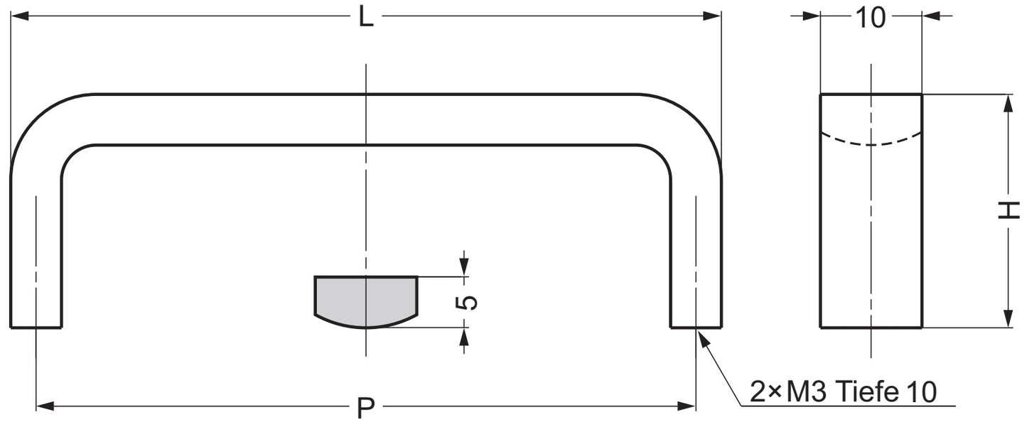 Hochwertiger Edelstahlmöbelgriff aus SUS304 (V2A), glänzend poliert, 50 mm (2″) KB-50M. Edelstahltürgriff aus SUS304 (V2A), glänzend poliert, für Boot, Yacht, Edelstahlküche, Strandhotel, Arztpraxis, Möbel, von Sugatsune / LAMP® (Japan)