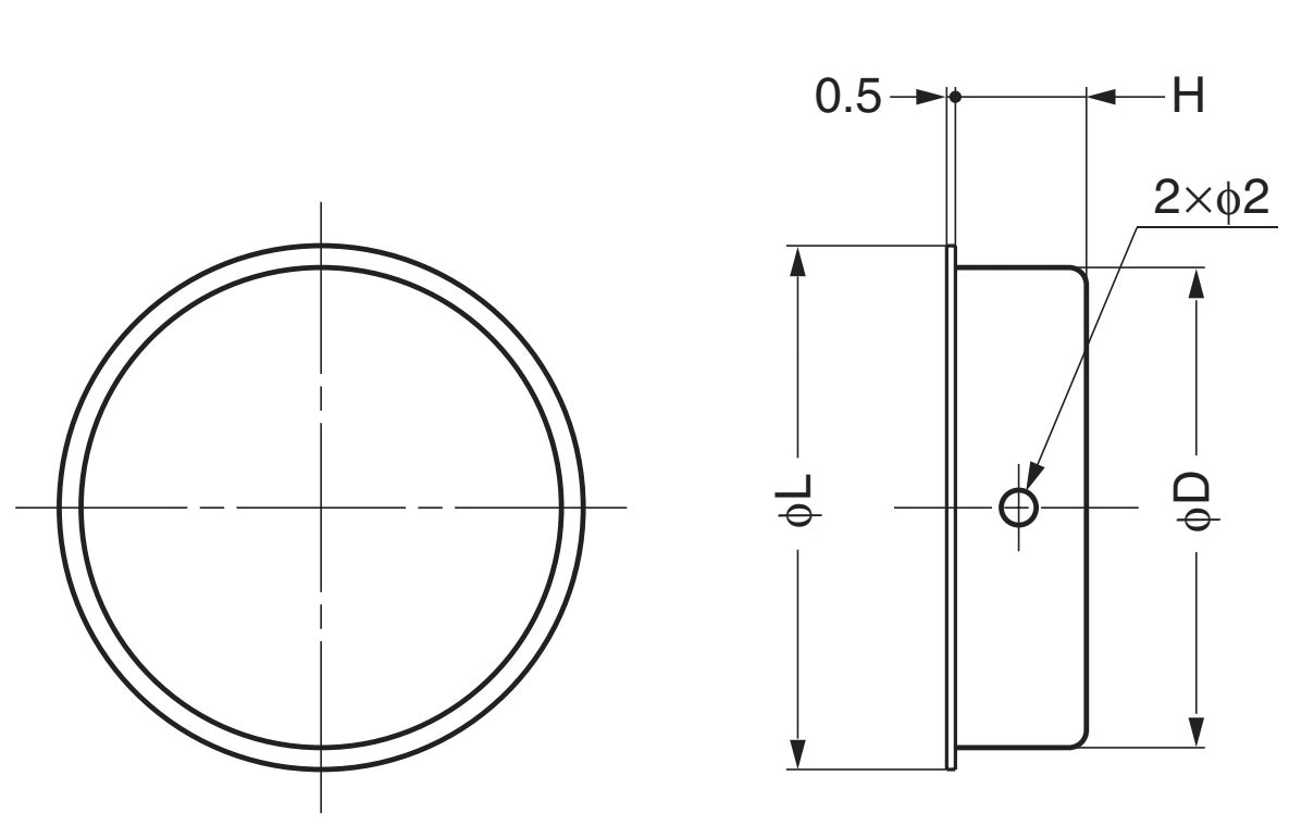 Exklusive runde Edelstahl-Griffmuschel SUS304, 30 mm (1,2″) SMH-30. Runde Edelstahl-Griffmuschel aus rostfreiem Edelstahl V2A, satiniert matt, für Schubladen, Schränke, feuchte Umgebungen, Schiffe, Jachten, Caravans von Sugatsune / LAMP® (Japan)