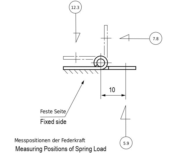 2 charnières à ressort de haute qualité, en acier inoxydable SUS304, 32 mm (1-17/64″), TH-61SUS-2 pour trappes d'appareils, portes de boîtiers, couvercles