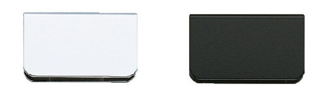 Counter plate for glass thickness 5 mm (13/64″), made of steel, surface: black, 35 mm (1-3/8″), K-110B for glass cabinet door, magnetic catch