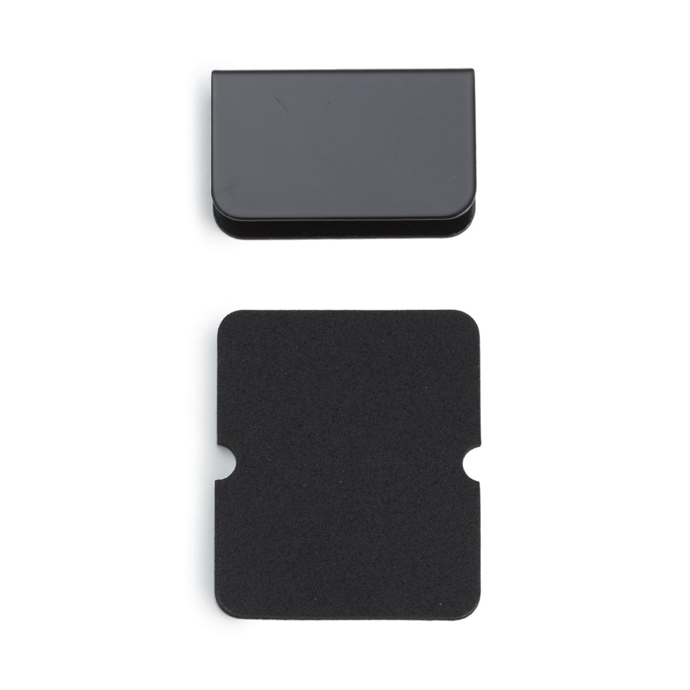 Gegenplatte für Glasstärke 5 mm (13/64″) K-110B, 35 mm (1-3/8″) von Sugatsune, schwarz. Produktbild
