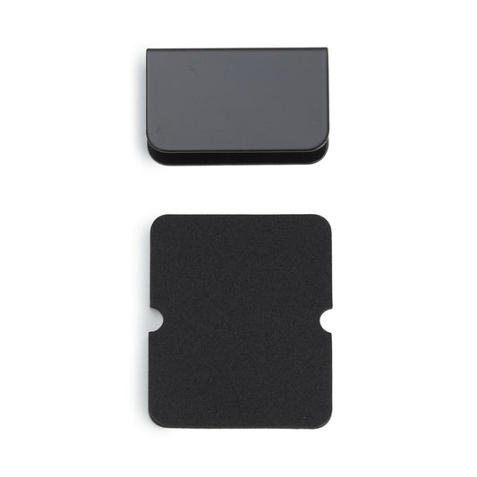 Gegenplatte für Glasstärke 5 mm (13/64″) K-110B, 35 mm (1-3/8″) von Sugatsune, schwarz. Produktbild
