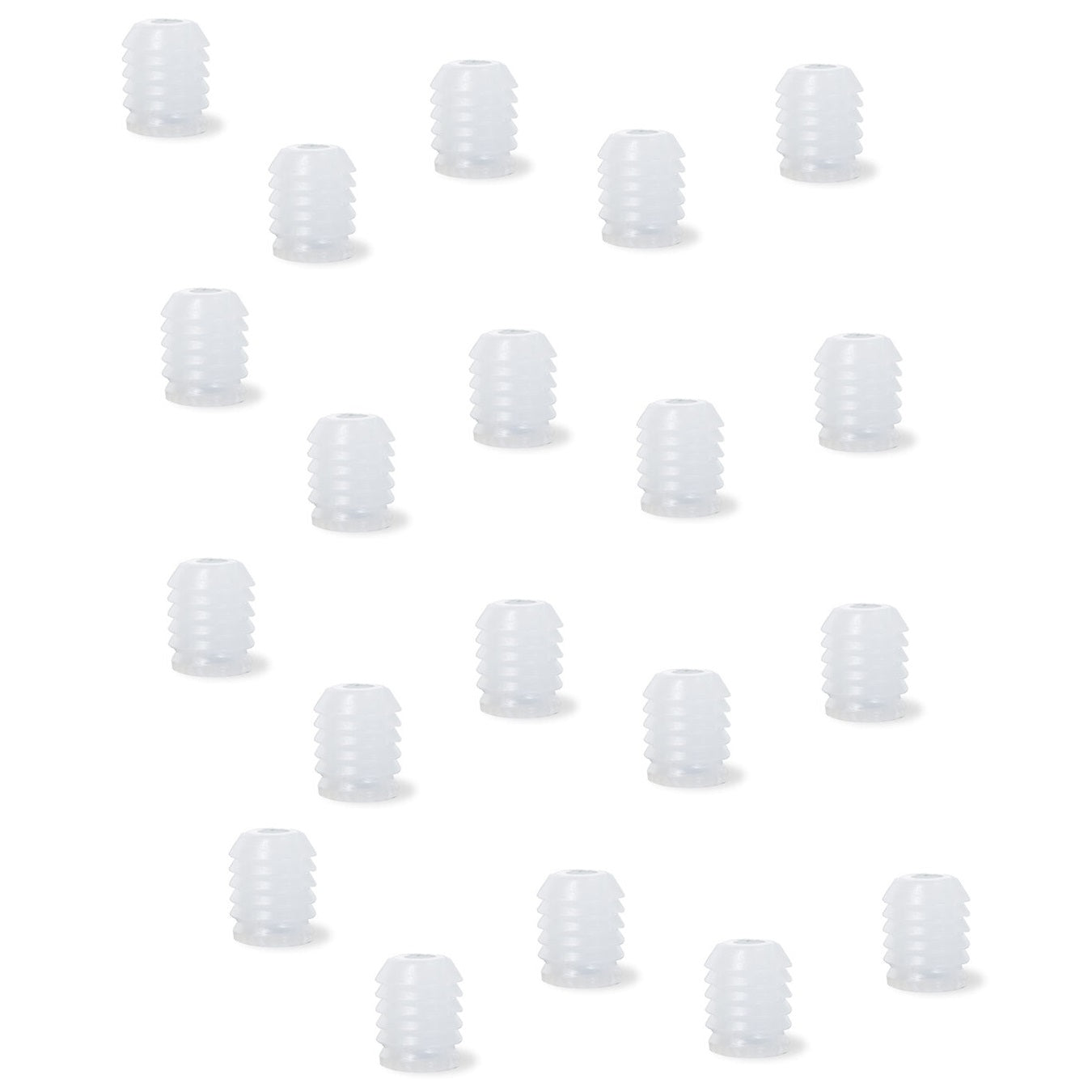 20 pieces high-quality threaded insert with internal thread M4, made of nylon (PA), 11 mm (7/16″), 9047420 for wooden parts, furniture connections, electronic housings