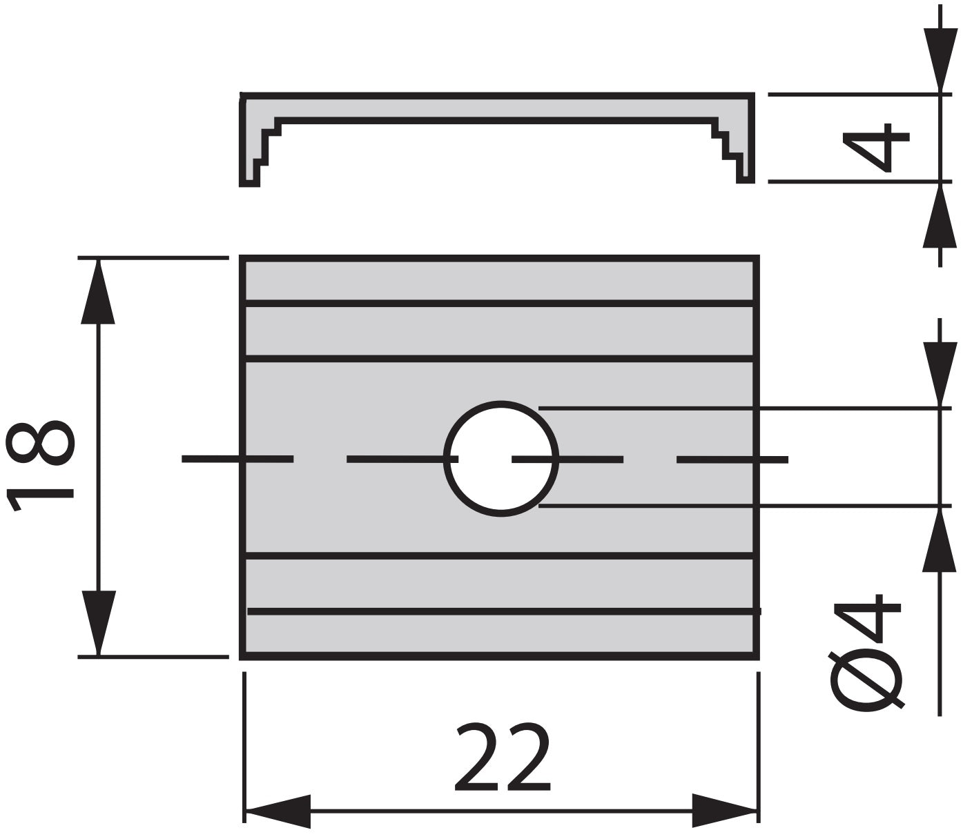 10 Stück gezahnter Holzverbinder, rechteckig, aus Stahl, Oberfläche: verzinkt, 18 mm (0,8″) 8200505. Rechteckige Verbindungsplatte, mit vier scharfen Zähnen E.SB für Holzplatten, Möbel, Schränke, Holzregale, von EMUCA