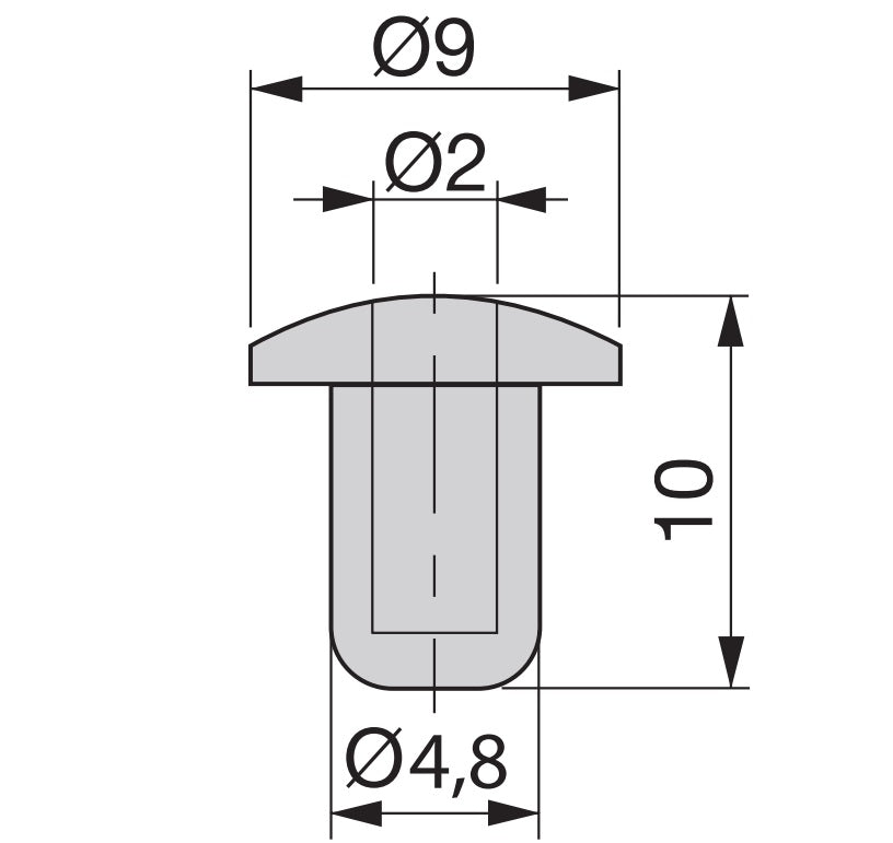 20 Stück Glastürpuffer aus Weichplastik zum Einbohren, Oberfläche: transparent, 9 mm (0,4″) 9069820. Einbohrpuffer aus Weichplastik zum Eindrücken für Glastür, Küchenschranke, Möbel, Schublade, Möbeltür und viel mehr, von EMUCA