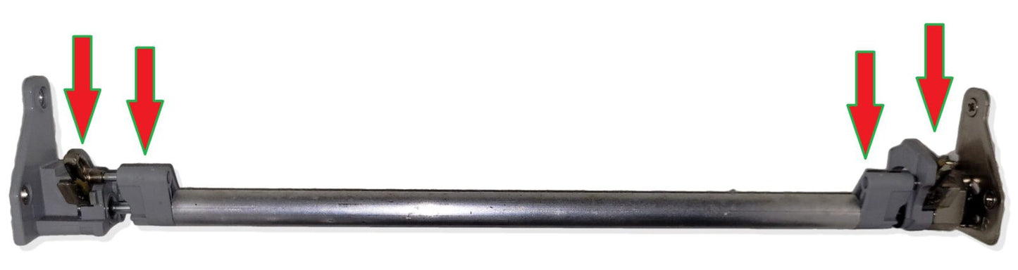 Locking set (left and right) for the guide rails GRASS DWD-XP Tipmatic Plus