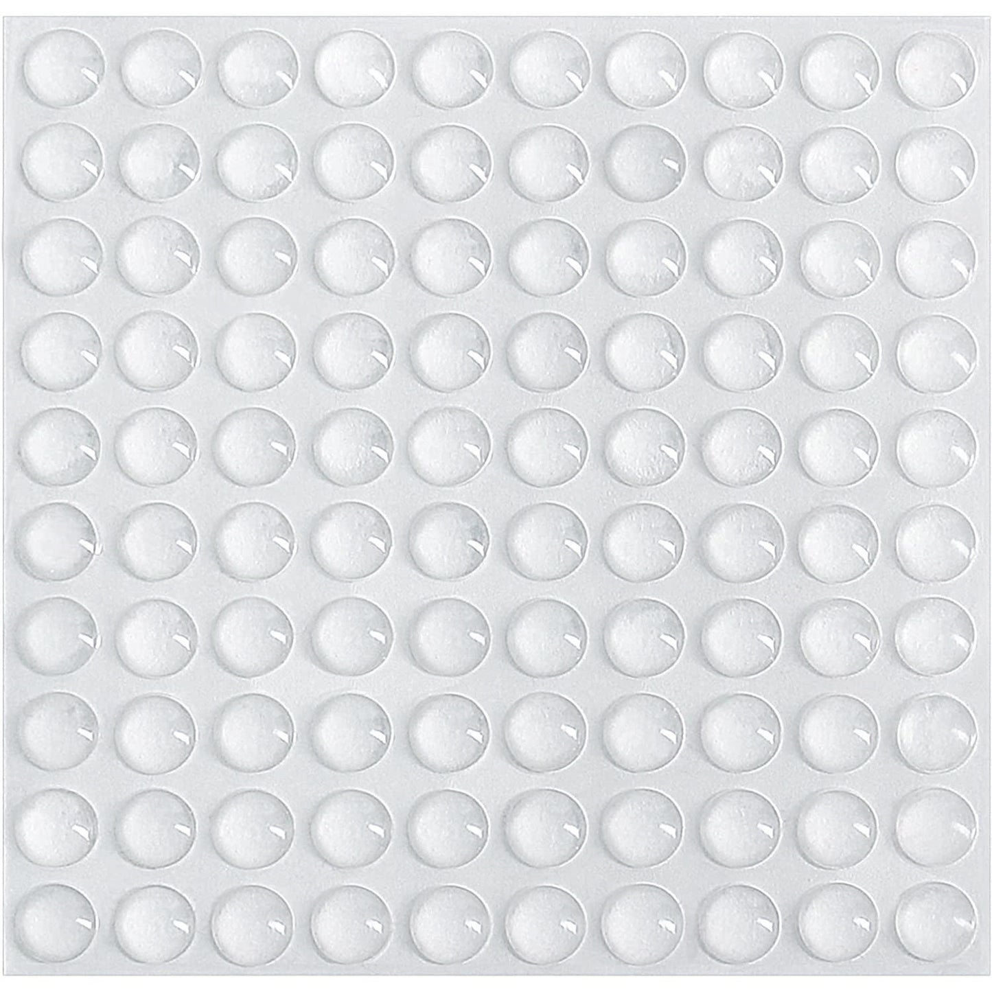 Gummipuffer, transparenter Elastikpuffer, 10 x 3 mm, 3005720. 100 Stück Schutzpuffer aus Silikon mit selbstklebender Rückseite für Tür, Schrank, Schublade, Tastatur, Glasplatte, von EMUCA