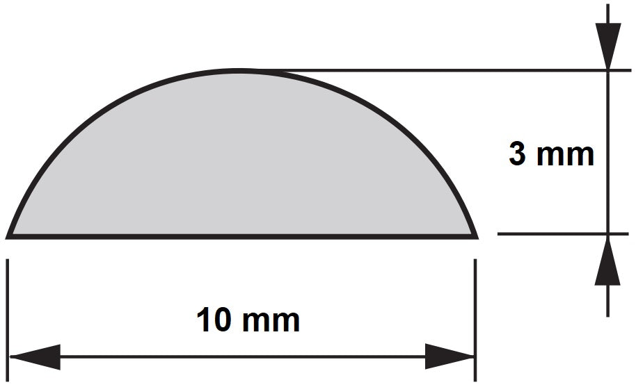 Gummipuffer, transparenter Elastikpuffer, 10 x 3 mm, 3005720. 100 Stück Schutzpuffer aus Silikon mit selbstklebender Rückseite für Tür, Schrank, Schublade, Tastatur, Glasplatte, von EMUCA