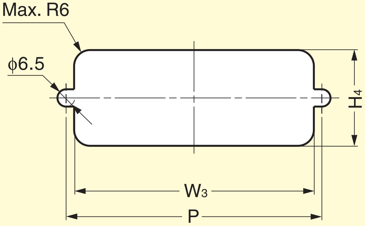 Hochwertige rechteckige Griffmuschel aus robustem Kunststoff, Oberfläche: Elfenbein, 110 mm (4,4″) HH-JS110-IV. Möbelgriff HH-JS110-IV für Blech, Holz, Schubkasten, Metallschrank, Holzschrank, Büromöbel, Schlafzimmermöbel, von Sugatsune / LAMP® (Japan)