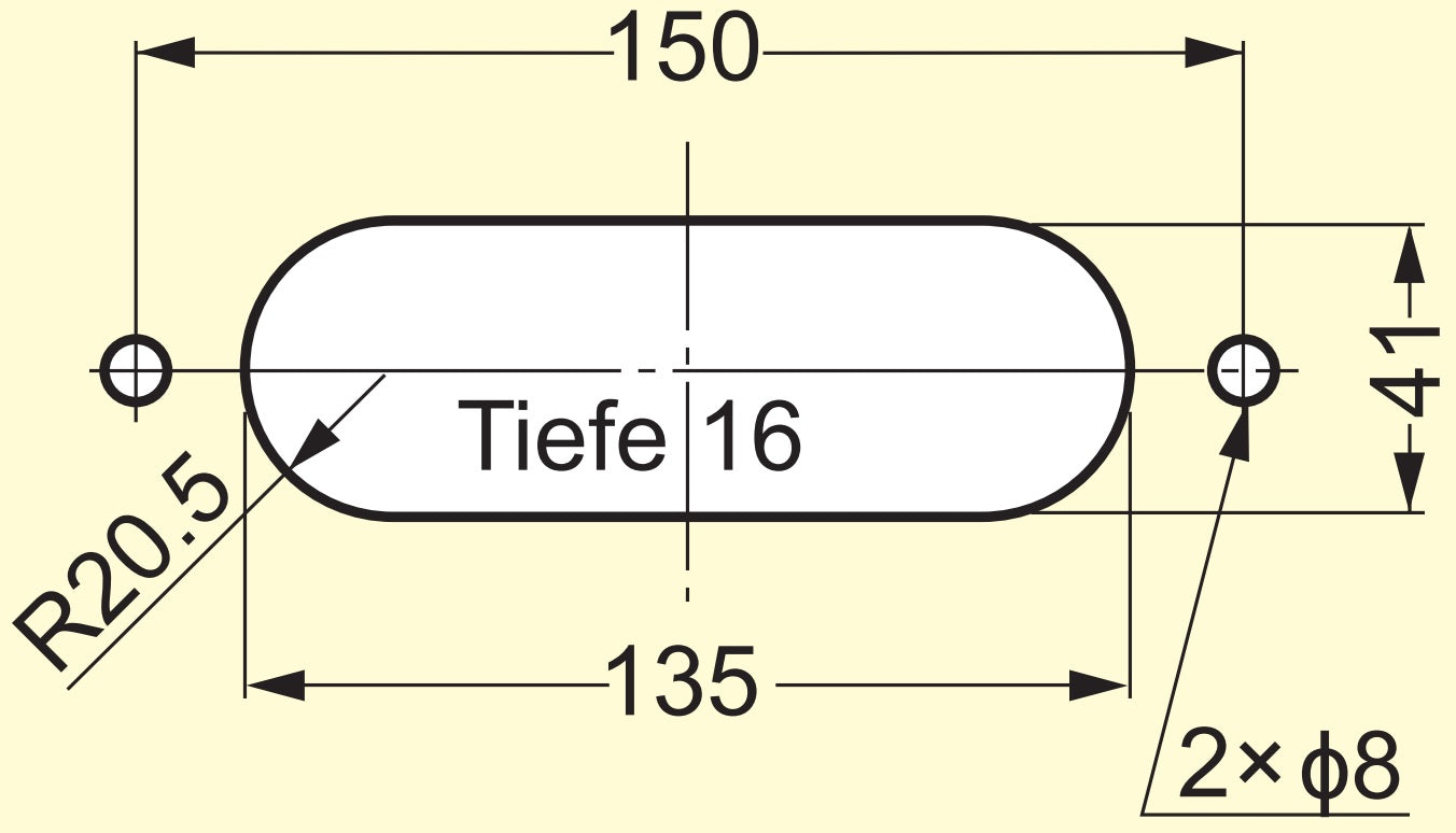 Hochwertige rechteckige Griffmuschel aus massiver Zinklegierung, Oberfläche: verchromt, 164 mm (6,5″) SD-160CR. Möbelgriff SD-160CR für Schubkasten, Schrank, Büromöbel, Schlafzimmermöbel, Küchenmöbel, von Sugatsune / LAMP® (Japan)