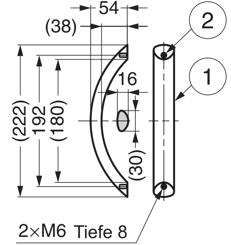 Hochwertiger Industriegehäusegriff aus Aluminiumlegierung, Oberfläche: schwarz eloxiert, 222 mm (8,8″), SOR-200BL. Hightechgriff aus Aluminium für Produktionsmaschinen, Laborgeräte, Industrieanlagen, Gehäuse und viel mehr, von Sugatsune / LAMP® (Japan)