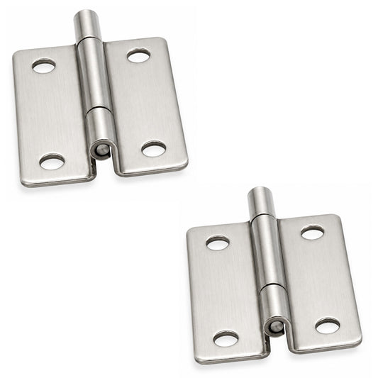 2 Stück kompaktes gekröpftes Scharnier, TH-25SUS, Höhe: 35 mm, von TOCHIGIYA, Tragkraft: 4,5 kg (10 lbs). Produktbild
