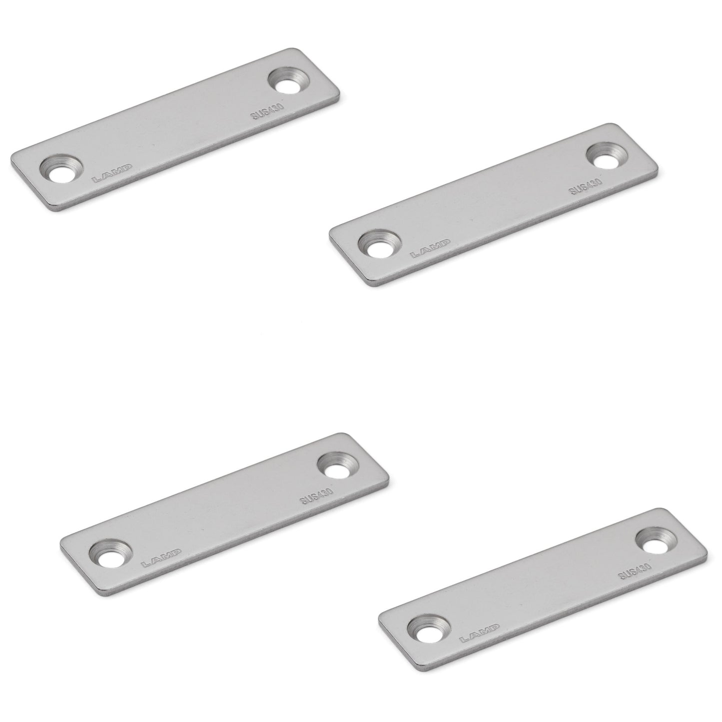 4 Stück Korrosionsbeständige Magnet-Gegenplatte, AS-68, 68 mm (2-43/64″), von Sugatsune. Produktbild