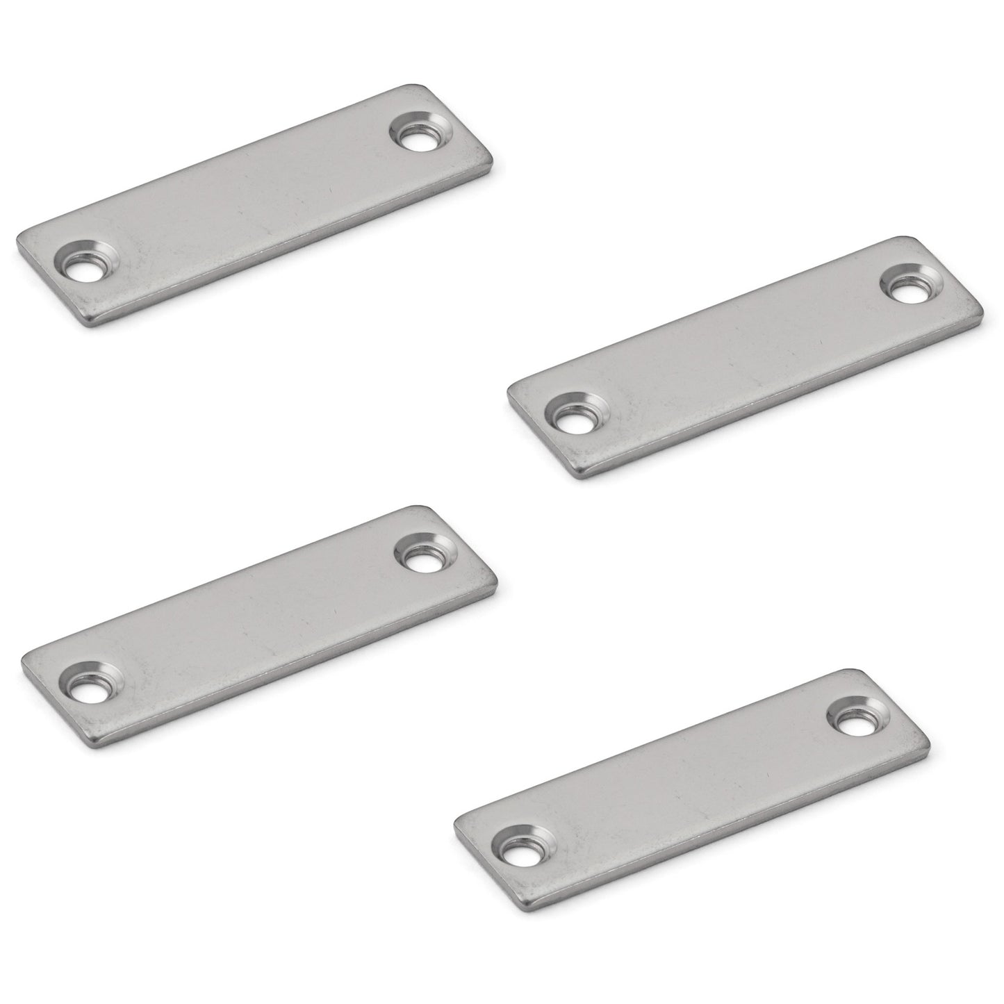 4 Stück Korrosionsbeständige Magnet-Gegenplatte, beschichtet mit Edelstahl SUS304 (V2A), MC-JM49, von Sugatsune. Produktbild

