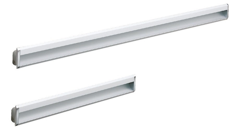 Lange Einlassgriffmuschel zum Ablängen aus Aluminiumlegierung, Oberfläche: eloxiert, 600 mm (23,7″) XLA-HHA600. Einlassgriff XLA-HHA600 für Holzschränke, Metallschränke, Elektrogeräte, Industriemaschinen, von Sugatsune / LAMP® (Japan)