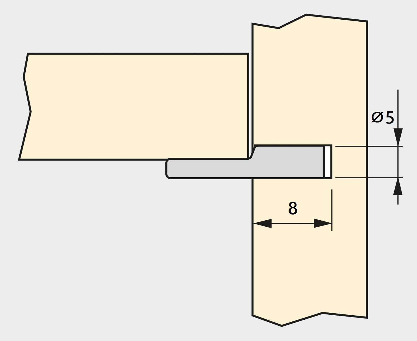 Lot de 20 supports d'étagères à cuillères de haute qualité, en acier, surface nickelée, 5062107 pour rangées de trous, étagères, fonds de compartiments, fonds d'armoires, étagères