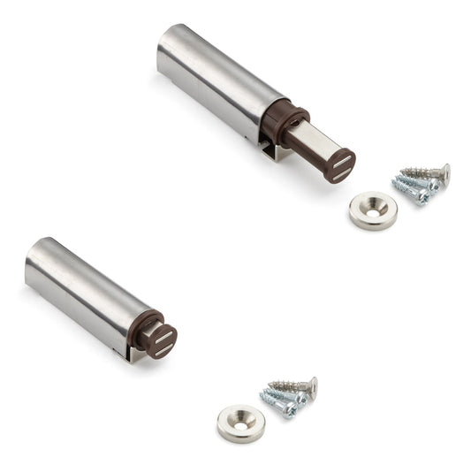 2 Stück Magnet-Druckschnäpper, mit Gehäuse aus Edelstahl, inkl. Gegenplatte MC-S60 von Sugatsune. Produktbild
