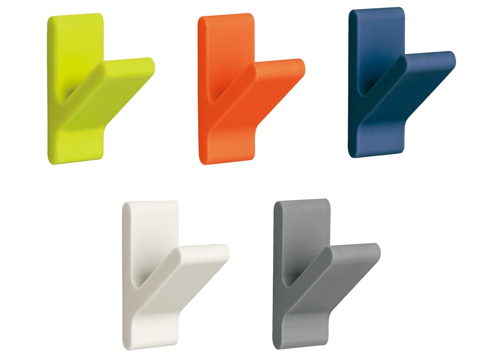 Strong magnetic hook, silicone-coated, surface: navy blue, 46 mm (1.9"), PXB-GN05M-101-NB. Silicone hook for refrigerators, magnetic boards, key boards, lockers, metal cabinets, metal walls, and much more, from Sugatsune / LAMP® (Japan)
