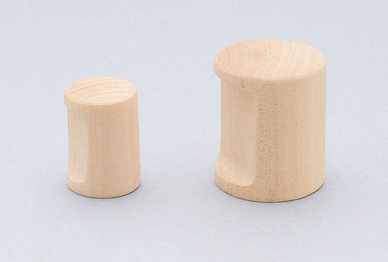 High-quality solid wood furniture knob, natural finish, 24 mm (1") SMRB24. Natural wood knob for drawers, furniture doors, kitchen cabinets, and much more, by Sugatsune / LAMP® (Japan)