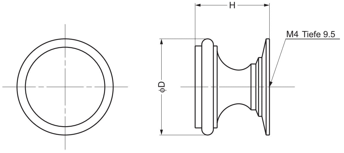 Hochwertiger Möbelknopfgriff aus Messing, Oberfläche: glänzend poliert, 16 mm (0,7″) SY-16M. Griffknopf aus Messing für Schublade, Möbeltür, Küchenschrank, Büroschrank und viel mehr, von Sugatsune / LAMP® (Japan)