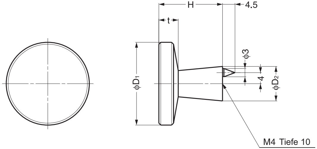 Hochwertiger Möbelknopfgriff aus Messing, Oberfläche: vernickelt, satiniert matt, 25 mm (1″) TS-25. Griffknopf aus Messing für Schublade, Möbeltür, Küchenschrank, Büroschrank und viel mehr, von Sugatsune / LAMP® (Japan)