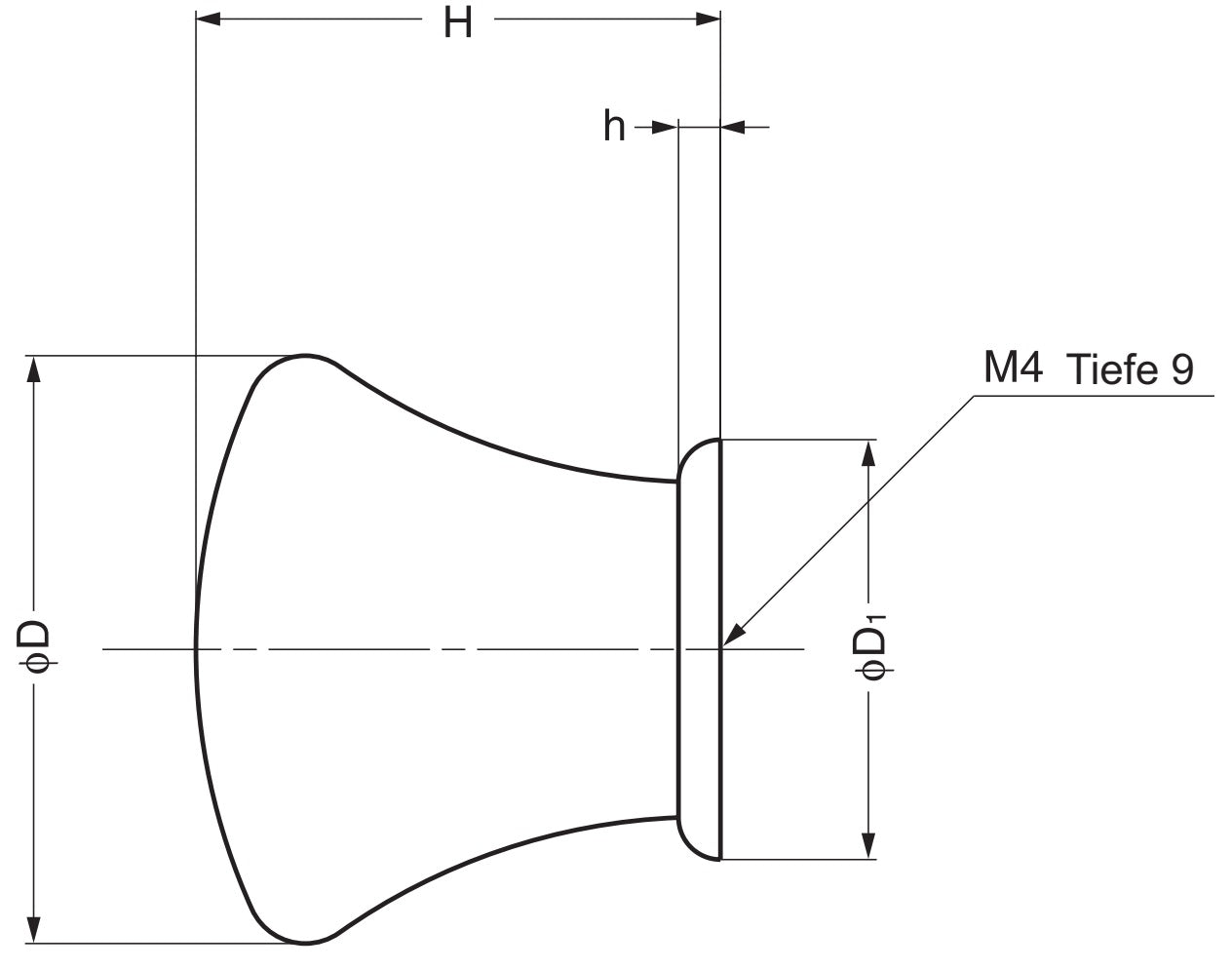 Hochwertiger Möbelknopfgriff aus robuster Aluminiumlegierung, Oberfläche: schwarz lackiert, 28 mm (1,2″) KK-T28BL. Griffknopf KK-T28BL für Schublade, Möbeltür, Küchenschrank, Büroschrank und viel mehr, von Sugatsune / LAMP® (Japan)