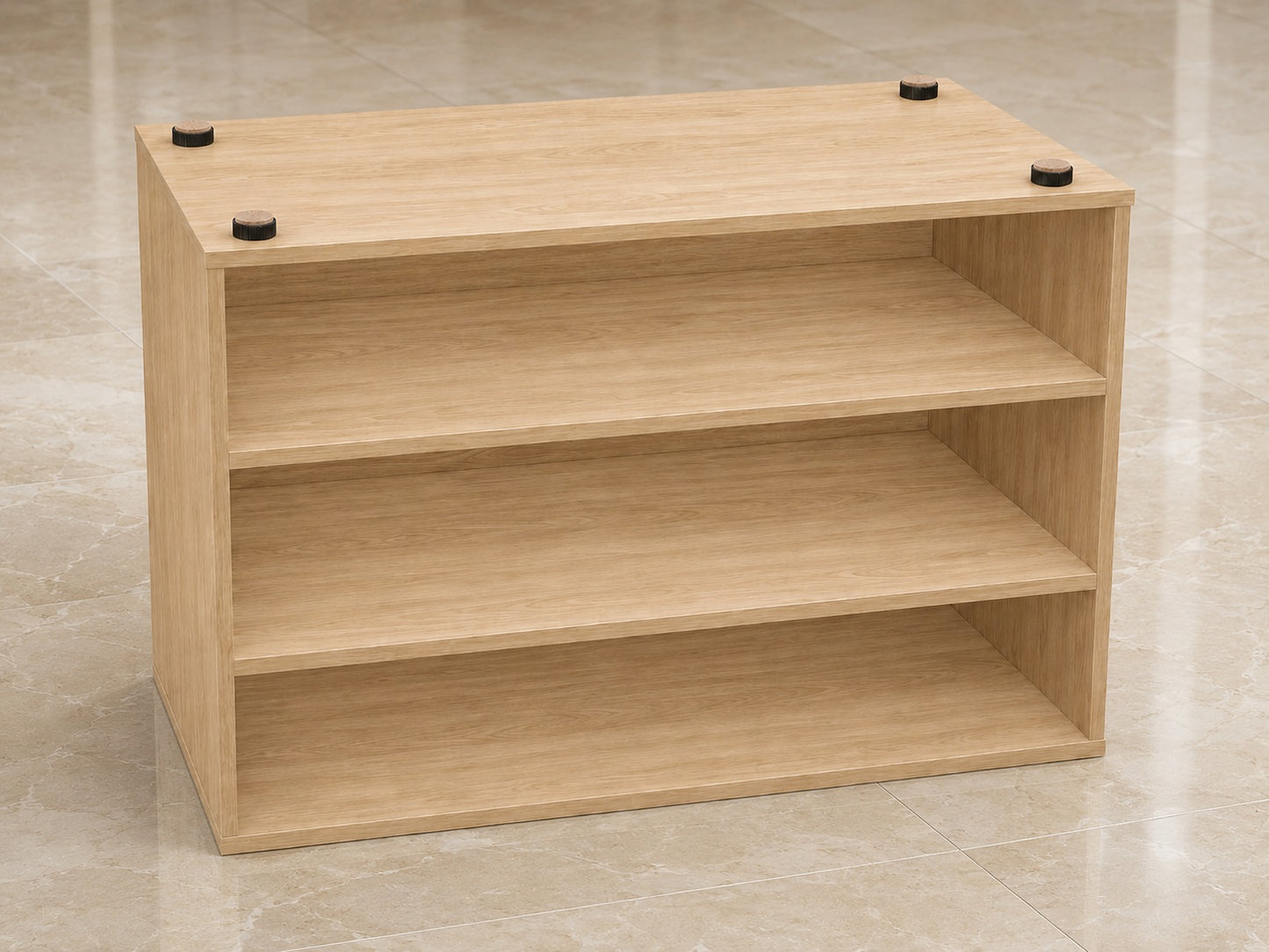 4 Stück robuster Möbelversteller, Tragkraft: 600 kg, schwarz, Durchmesser: ⌀25 mm, mit Filzauflage, B573-25-BK für Möbel, Tisch, Schrank, Tischbeine