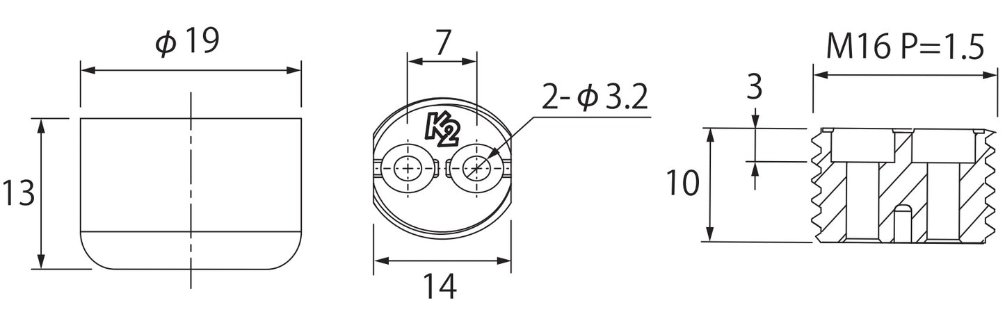 4 Stück robuster Möbelversteller, Tragkraft: 400 kg, schwarz, Durchmesser: ⌀19 mm, Standard, B571-19-BK für Tischbeine, Möbelbeine, Schrankfüße